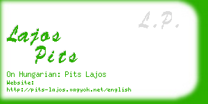 lajos pits business card
